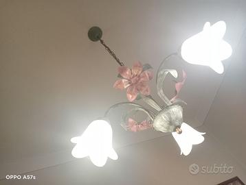 Lampadario fiori