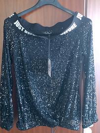 camicetta di paillettes 