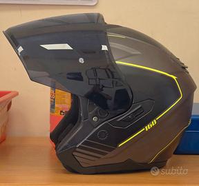 Casco Moto Cgm 160G Jad Grafite Giallo Fluo Opaco