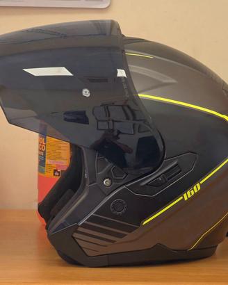 Casco Moto Cgm 160G Jad Grafite Giallo Fluo Opaco