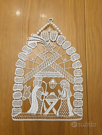 Addobbi natalizi per vetri natività