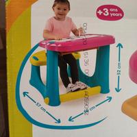 Tavolino disegno/gioco per bambini con cassetto