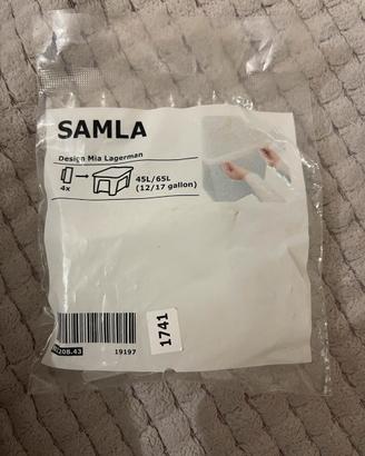 Lot de 4 attaches SAMLA IKEA