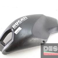 Cover serbatoio nera grezza sinistra Ducati