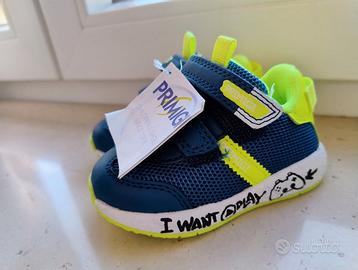 Sneakers PRIMIGI - navy e giallo fluo n° 20
