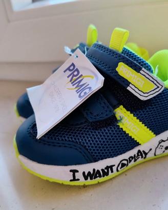 Sneakers PRIMIGI - navy e giallo fluo n° 20