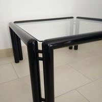 Tavolino basso da salotto con vetro