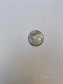 Moneta 10 lire del 1952 usata