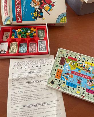 Monopolino Disney "I Pocket" - Editrice Giochi Vin