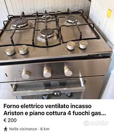 Forno elettrico ventilato a incasso