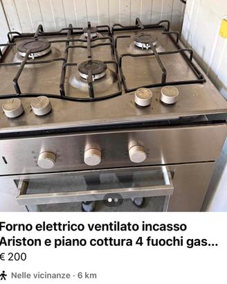 Forno elettrico ventilato a incasso
