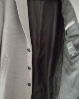 Cappotto Uomo Grigio Melange - NUOVO - Taglia XL