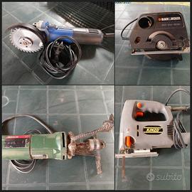 n.12 attrezzi da lavoro bosh black & decker banco