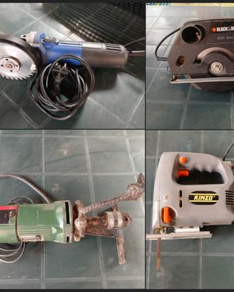 n.12 attrezzi da lavoro bosh black & decker banco