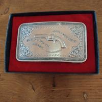 Fibbia cintura vintage Smith & Wesson 1980 USA