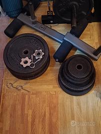 Power rack con manubri  panca e dischi
