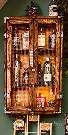 Mobile vetrinetta liquori steampunk