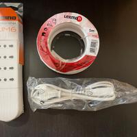 multipresa con cavo extra 5 metri