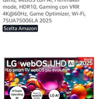 NUOVO LG 75" 4K LED Smart TV 