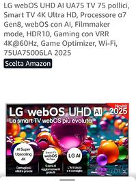 NUOVO LG 75" 4K LED Smart TV 