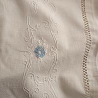 Lenzuolo ricamato vintage 