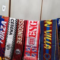 lotto sciarpe calcio 10 pezzi