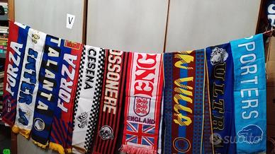 lotto sciarpe calcio 10 pezzi