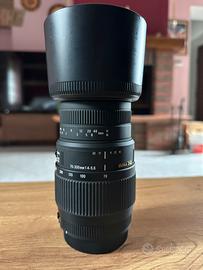 Sigma 70-300 f/4-5.6 (con selettore Macro)