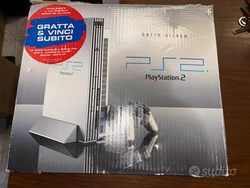 Scatola originale PS2 Fat Satin Silver SCPH-50004