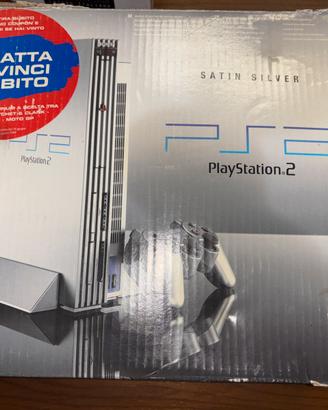 Scatola originale PS2 Fat Satin Silver SCPH-50004