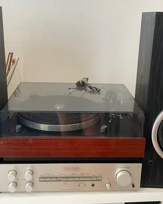 amplificatore giradischi radio casse equalizzatore