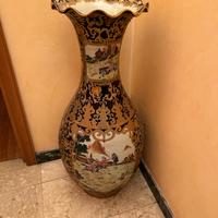 vaso cinese grande  blu/oro
