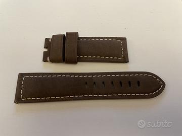Per PANERAI New CINTURINO Suede MARRONE 24/22mm