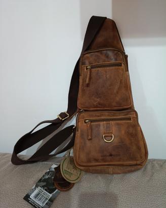 Borsa a tracolla vintage Green Burry