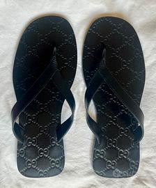 Originali Vintage Infradito Cuoio Gucci Uomo