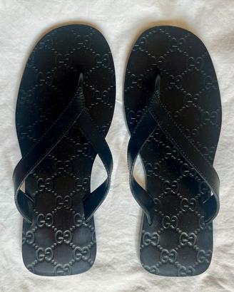 Originali Vintage Infradito Cuoio Gucci Uomo