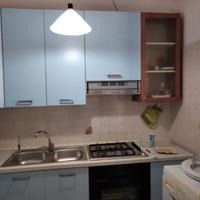 Cucina ad angolo azzura 3/4 mt
