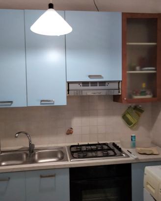 Cucina ad angolo azzura 3/4 mt