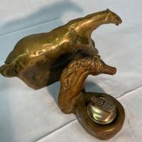 Posacenere e Accendino In Ottone