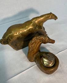 Posacenere e Accendino In Ottone