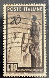 Franc. 1949 - ITALIA REPUBBLICA - 20 LIRE ERP