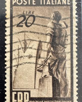 Franc. 1949 - ITALIA REPUBBLICA - 20 LIRE ERP