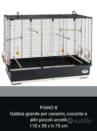 
Gabbia grande per canarini, cocorite e altri picc