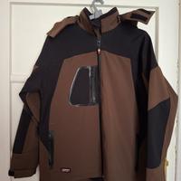 Giaccone da lavoro e da caccia Cofra. Beige e nero