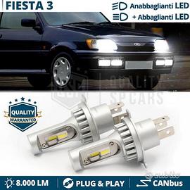 Lampadine LED H4 Per FORD FIESTA 3 Luci Fari 6500K