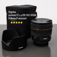 Sigma 50mm f/1.4 EX DG HSM x Nikon, completo