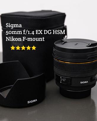 Sigma 50mm f/1.4 EX DG HSM x Nikon, completo