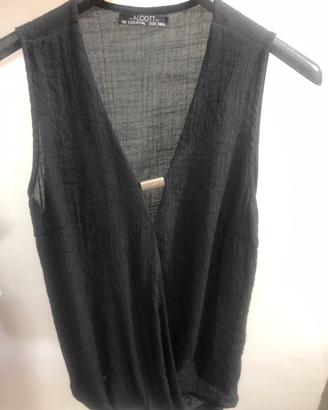 Camicietta smanicata Alcot  nera tag- S