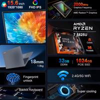 Pc notebook Ninkear A15 Plus AMD Ryzen7 5825U
