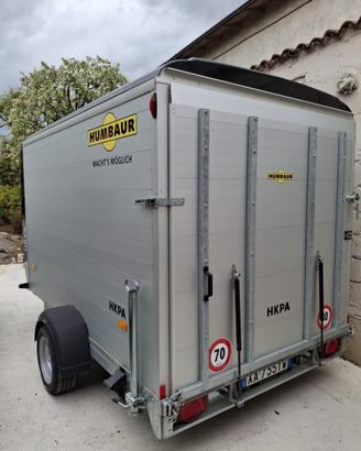 rimorchio mono asse con rampa